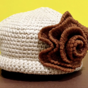 Crochet Rose Hat